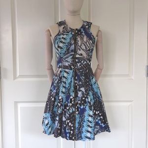 Marciano Fit and Flare dress | M | Blue/Black